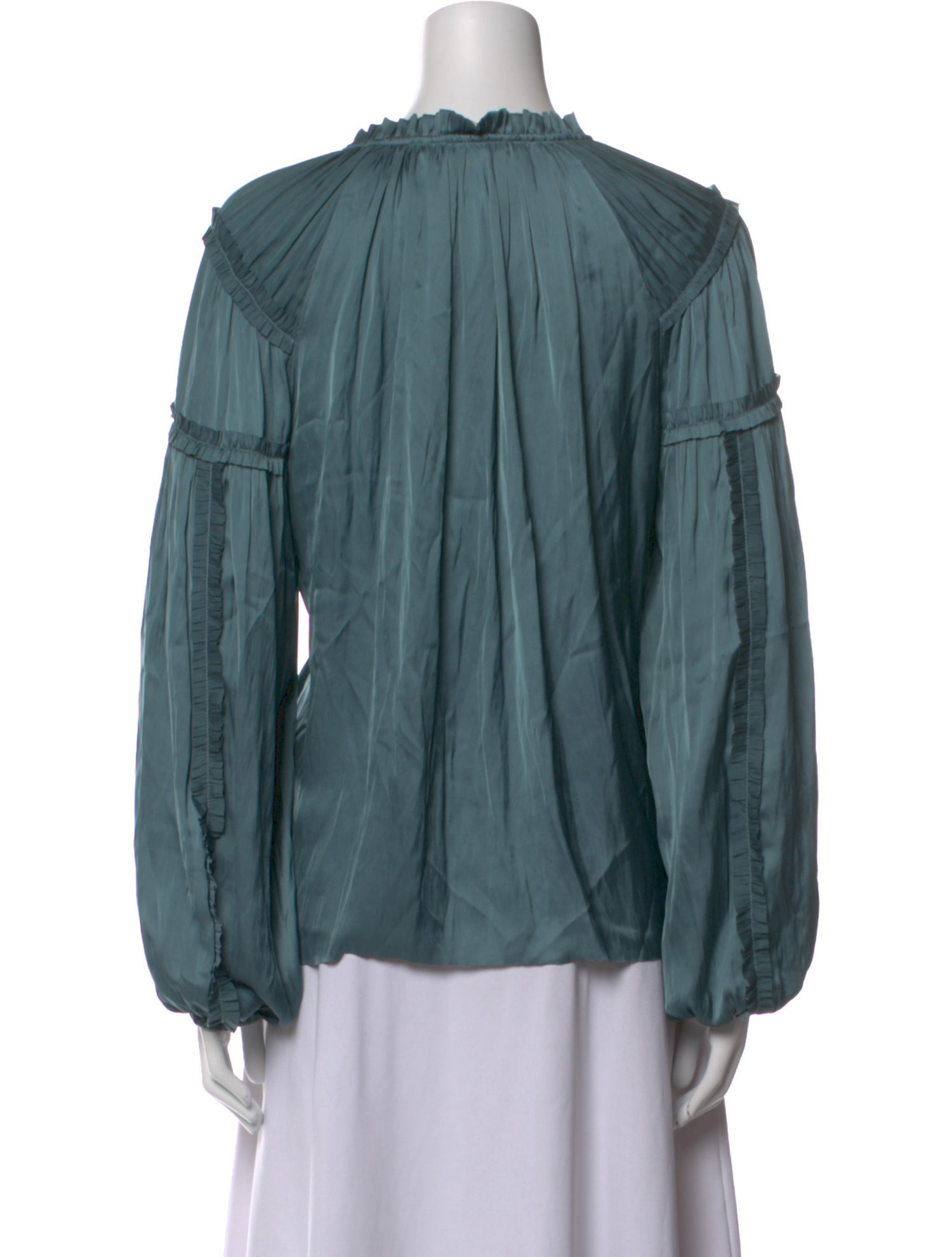 Ulla Johnson V-Neck Long Sleeve Blouse